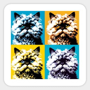 Selkirk Rex Pop Art - Cat Lovers Sticker